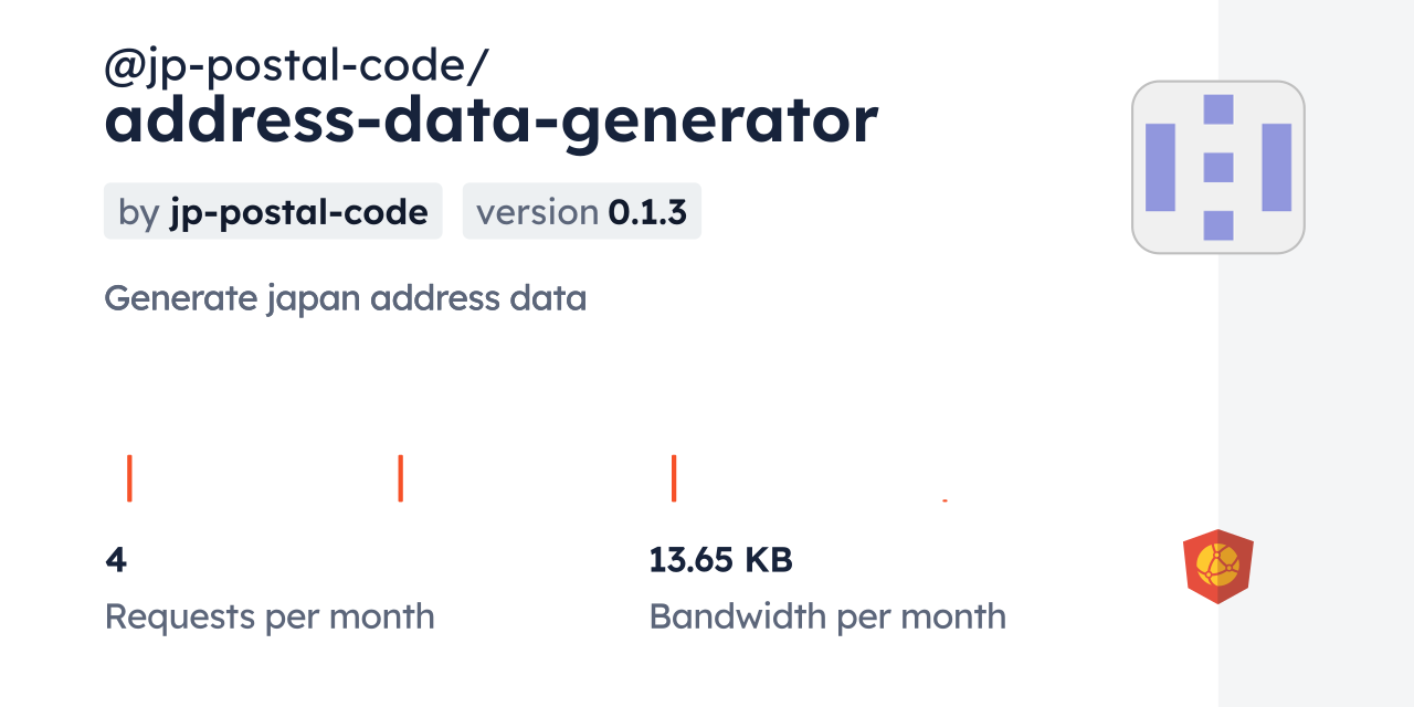 @jp-postal-code/address-data-generator CDN by jsDelivr - A CDN for npm ...