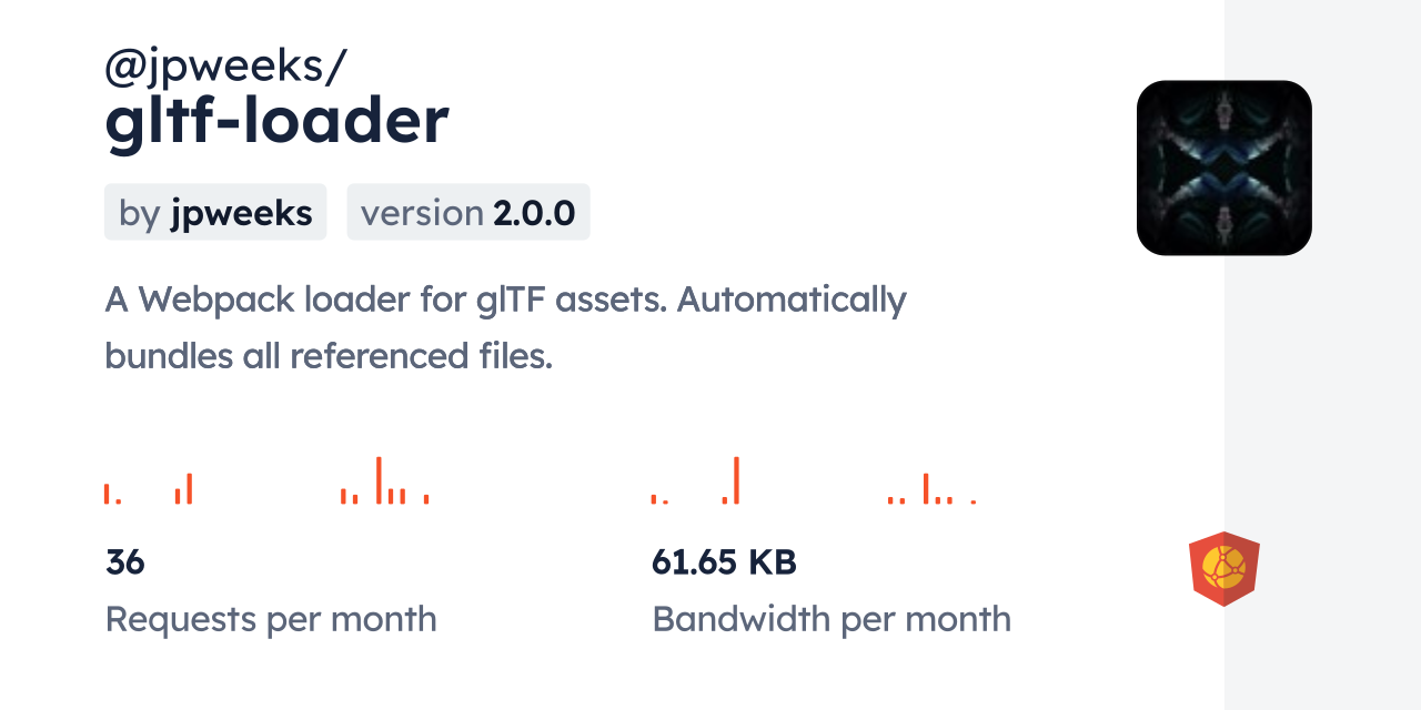 @jpweeks/gltf-loader CDN by jsDelivr - A CDN for npm and GitHub