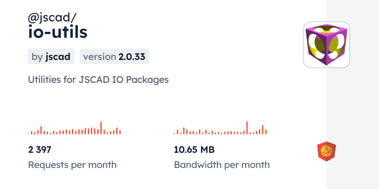 @jscad/io-utils CDN by jsDelivr - A CDN for npm and GitHub
