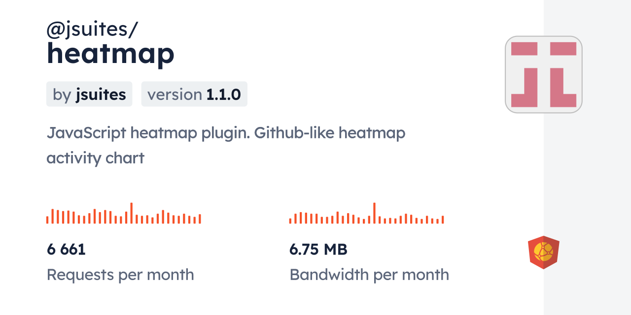 @jsuites/heatmap CDN by jsDelivr - A CDN for npm and GitHub