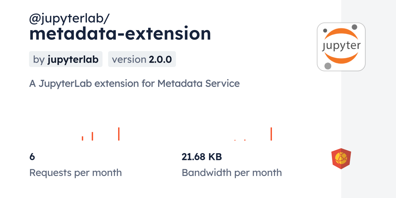 @jupyterlab/metadata-extension CDN by jsDelivr - A CDN for npm and GitHub