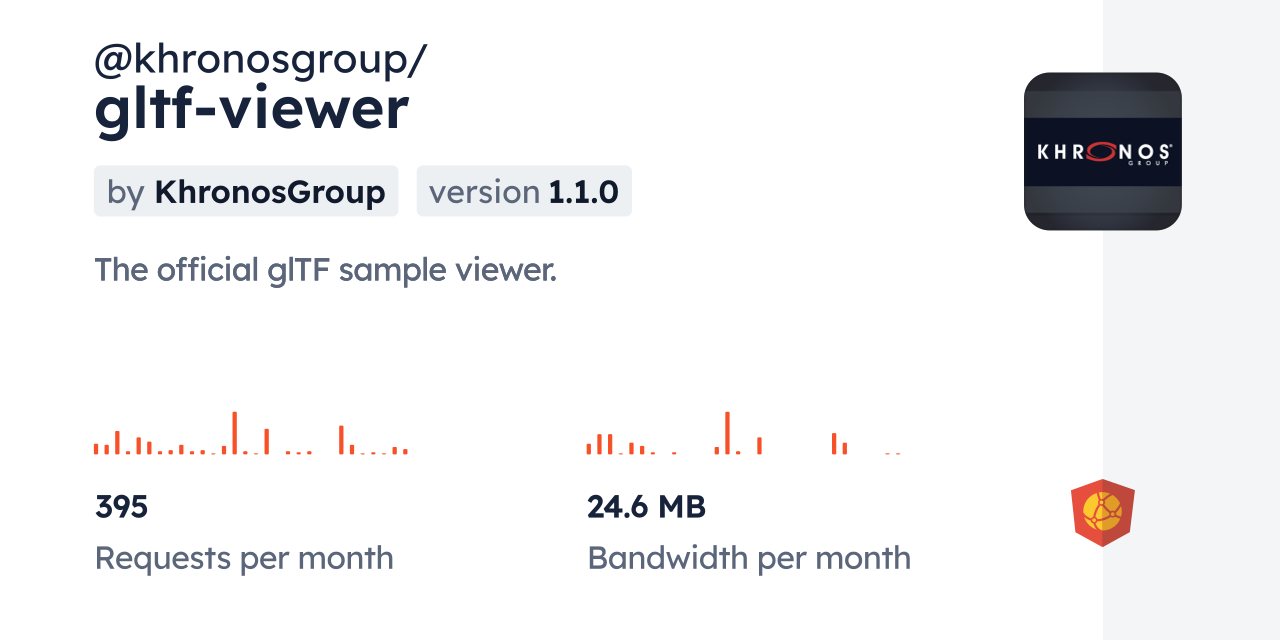 @khronosgroup/gltf-viewer CDN by jsDelivr - A CDN for npm and GitHub