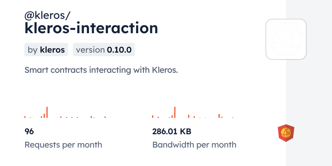 @kleros/kleros-interaction CDN by jsDelivr - A CDN for npm and GitHub