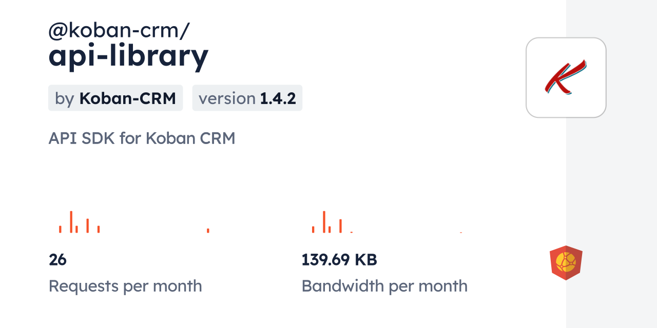 @koban-crm/api-library CDN by jsDelivr - A CDN for npm and GitHub