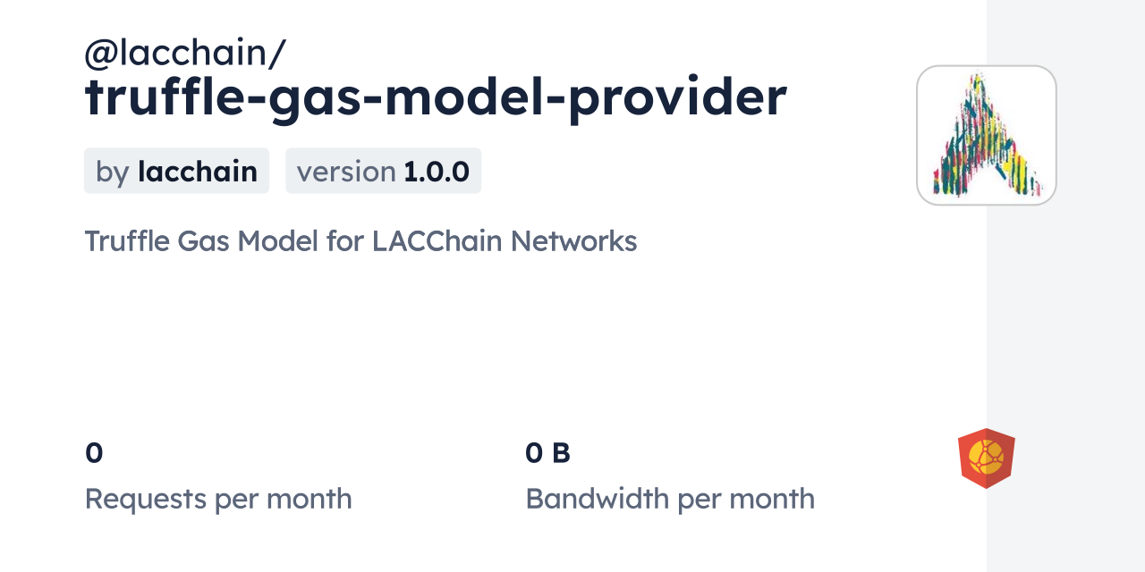 lacchain/trufflegasmodelprovider CDN by jsDelivr A CDN for npm