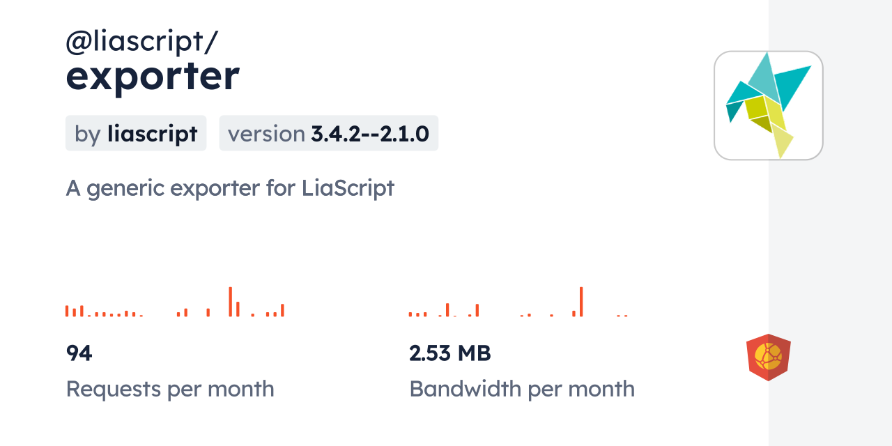 @liascript/exporter CDN by jsDelivr - A CDN for npm and GitHub
