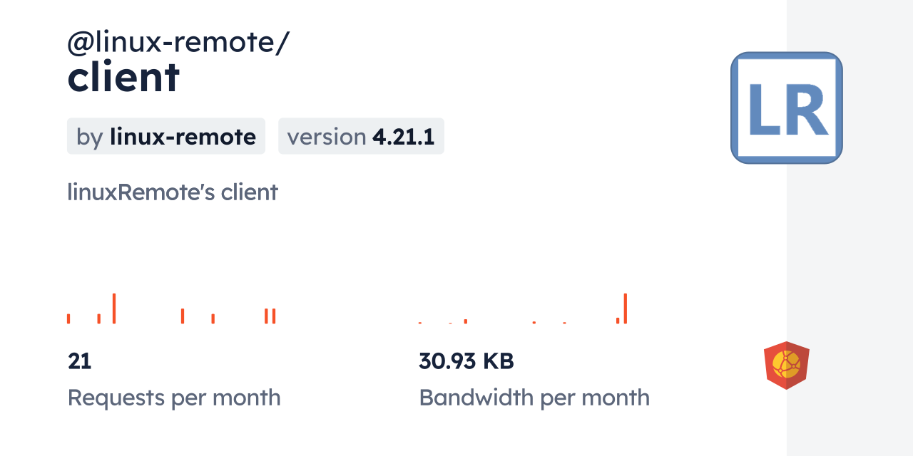 @linux-remote/client CDN by jsDelivr - A CDN for npm and GitHub