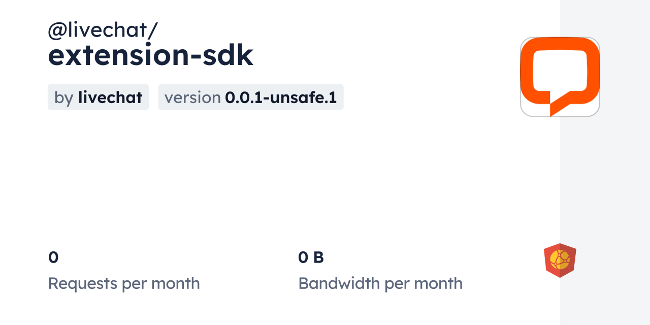 @livechat/extension-sdk CDN by jsDelivr - A CDN for npm and GitHub