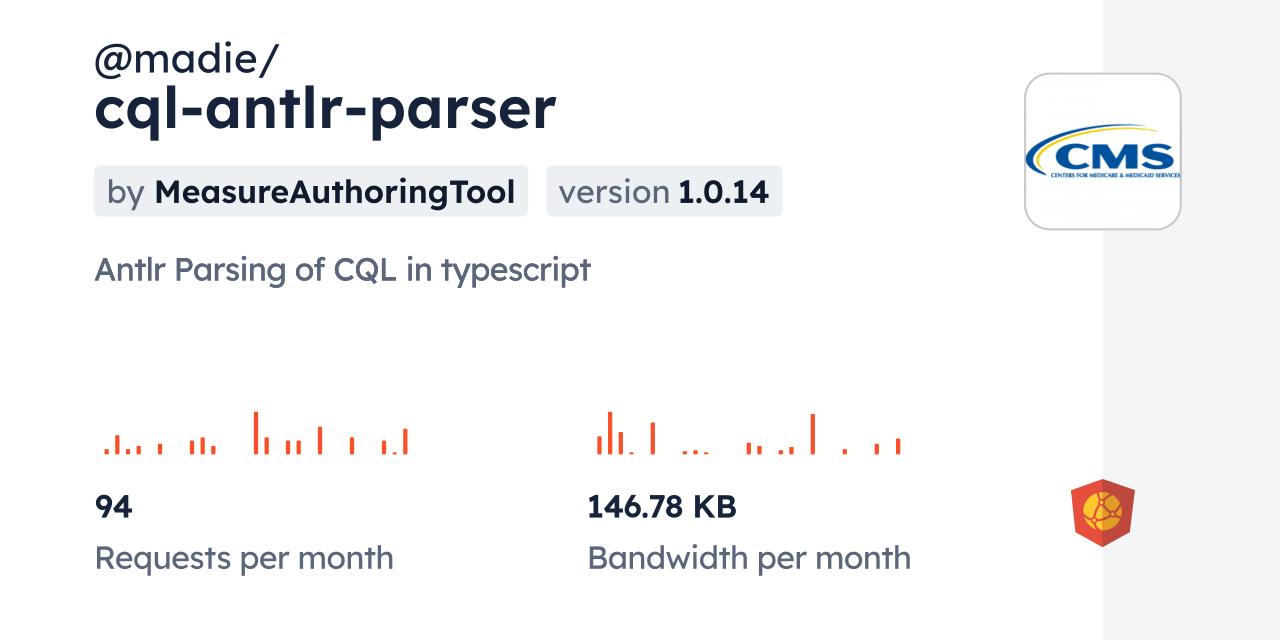 @madie/cql-antlr-parser CDN by jsDelivr - A CDN for npm and GitHub