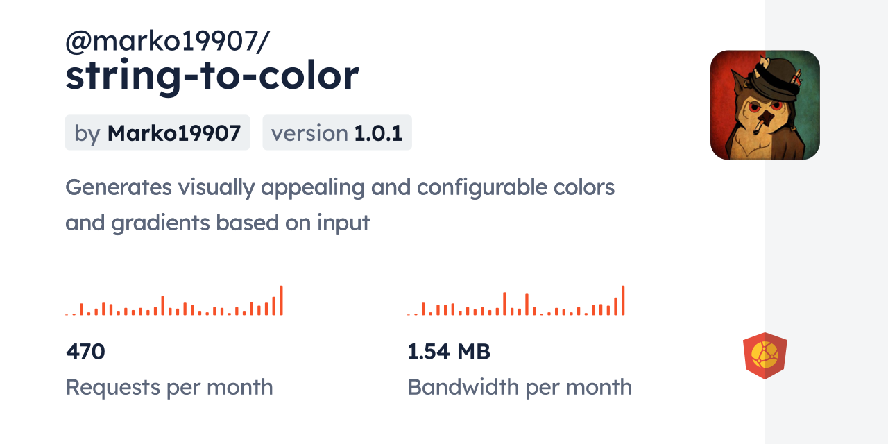 @marko19907/string-to-color CDN by jsDelivr - A CDN for npm and GitHub