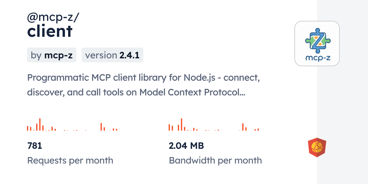 @mcp-z/client CDN by jsDelivr - A CDN for npm and GitHub