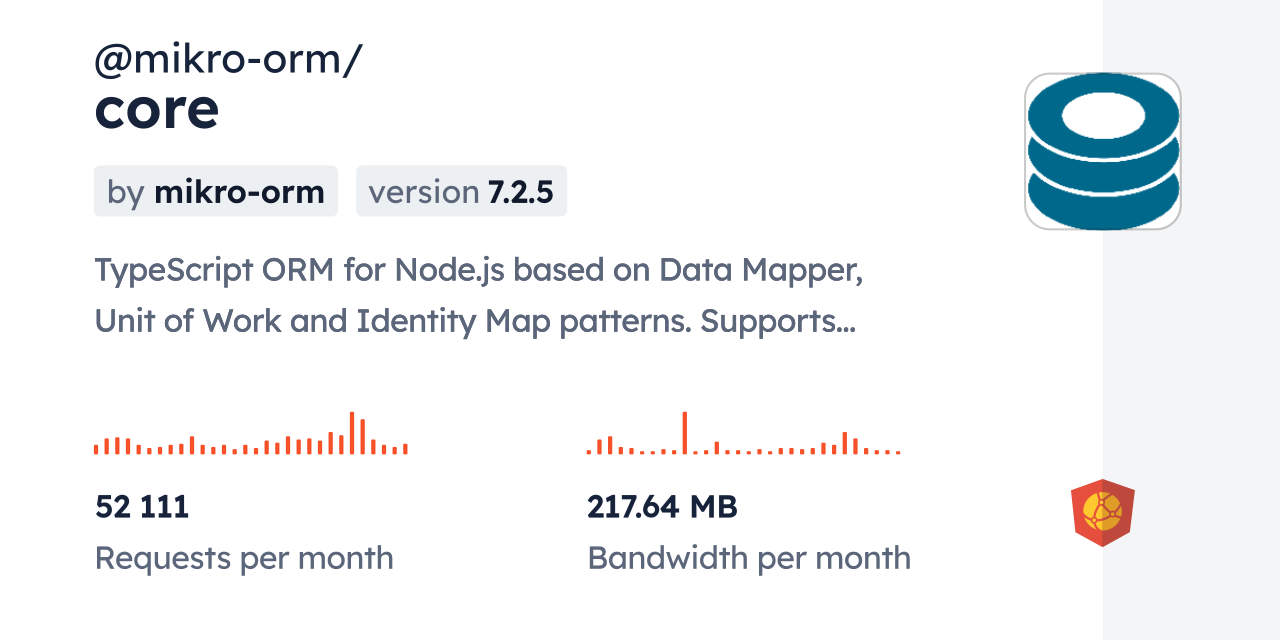 @mikro-orm/core CDN by jsDelivr - A CDN for npm and GitHub