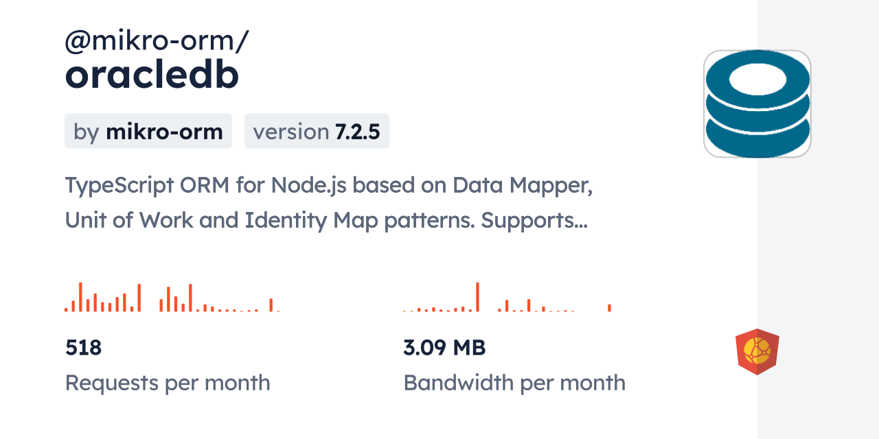 @mikro-orm/oracledb CDN by jsDelivr - A CDN for npm and GitHub