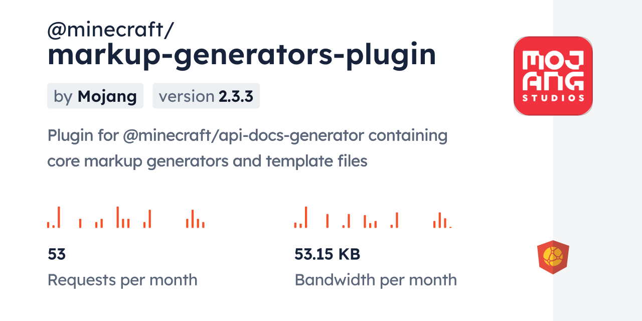 @minecraft/markup-generators-plugin CDN by jsDelivr - A CDN for npm and ...