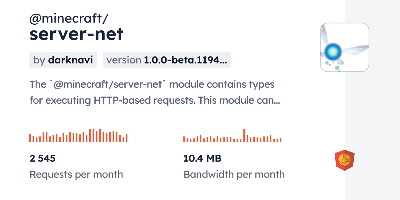 @minecraft/server-net CDN by jsDelivr - A CDN for npm and GitHub
