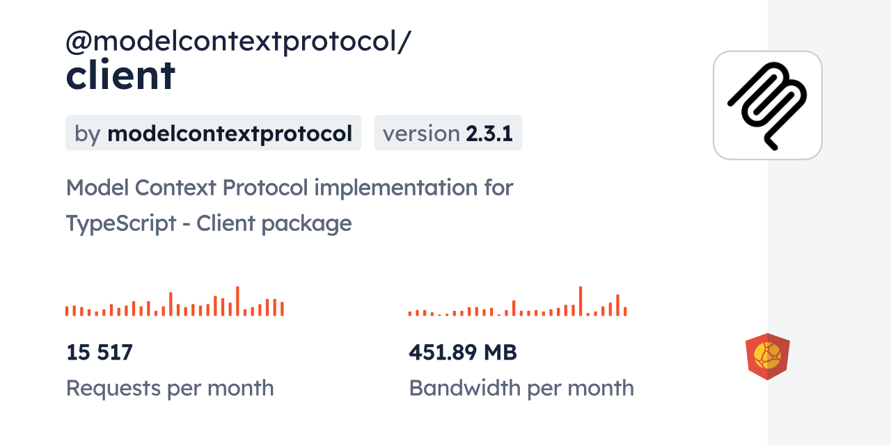 @modelcontextprotocol/client CDN by jsDelivr - A CDN for npm and GitHub
