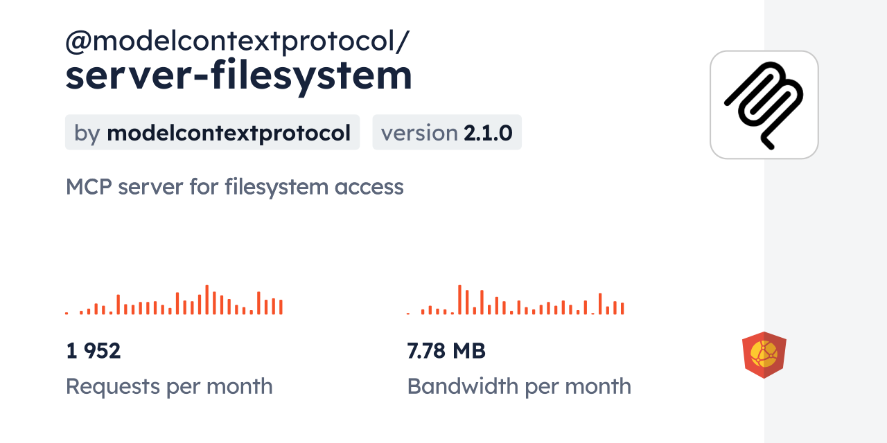 @modelcontextprotocol/server-filesystem CDN by jsDelivr - A CDN for npm ...