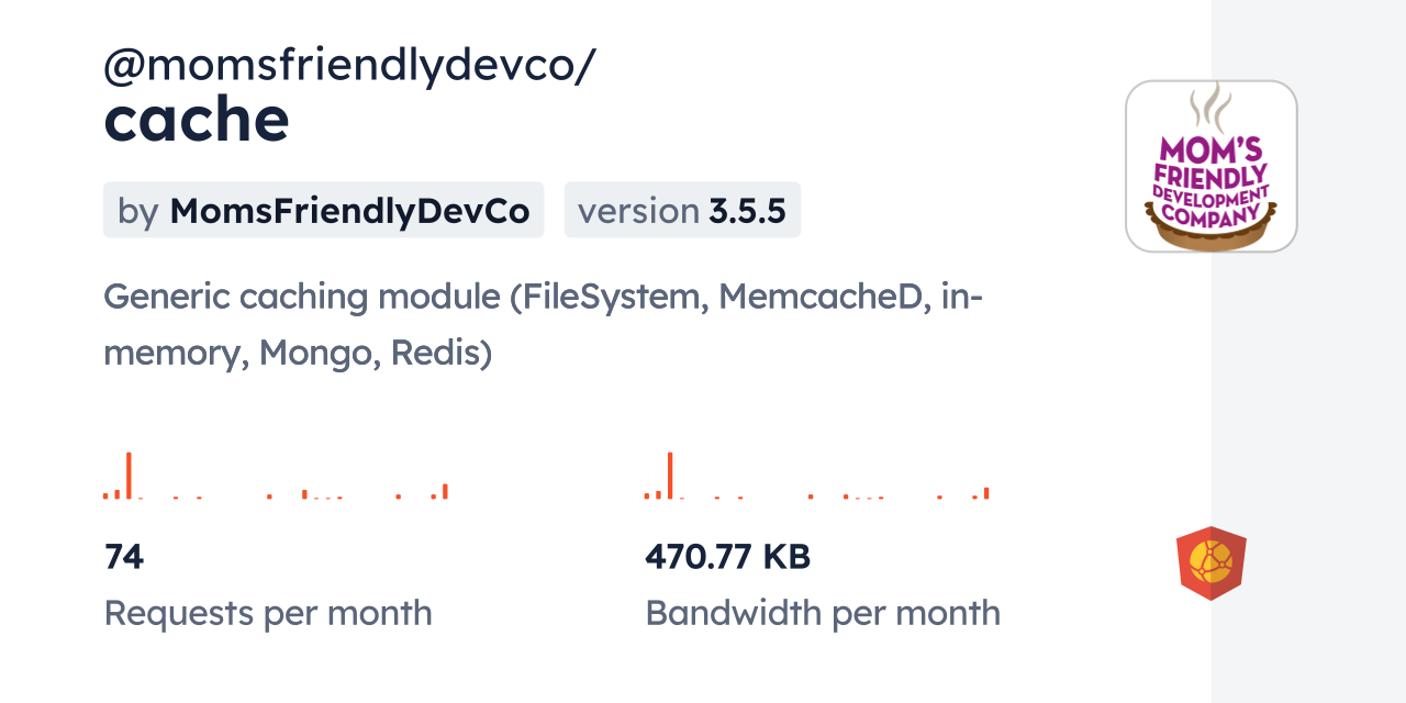 @momsfriendlydevco/cache CDN by jsDelivr - A CDN for npm and GitHub