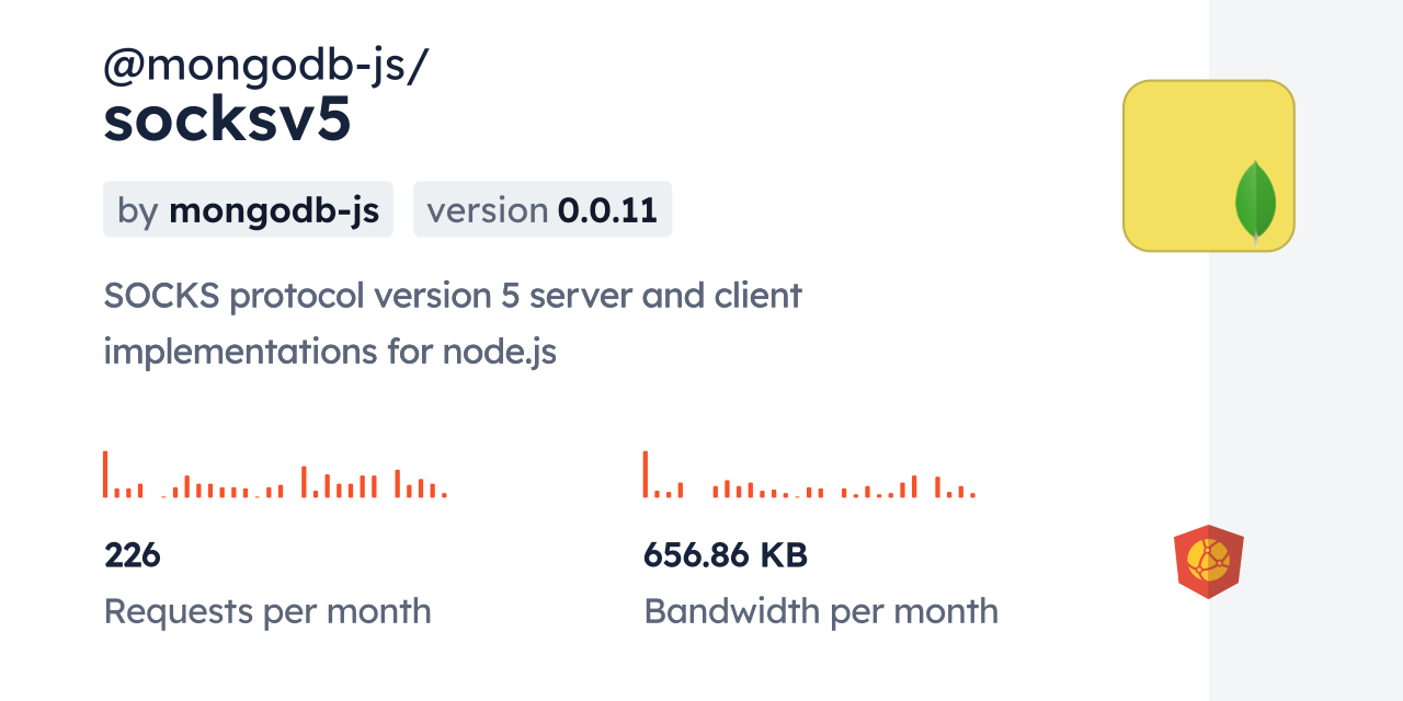 @mongodb-js/socksv5 CDN by jsDelivr - A CDN for npm and GitHub