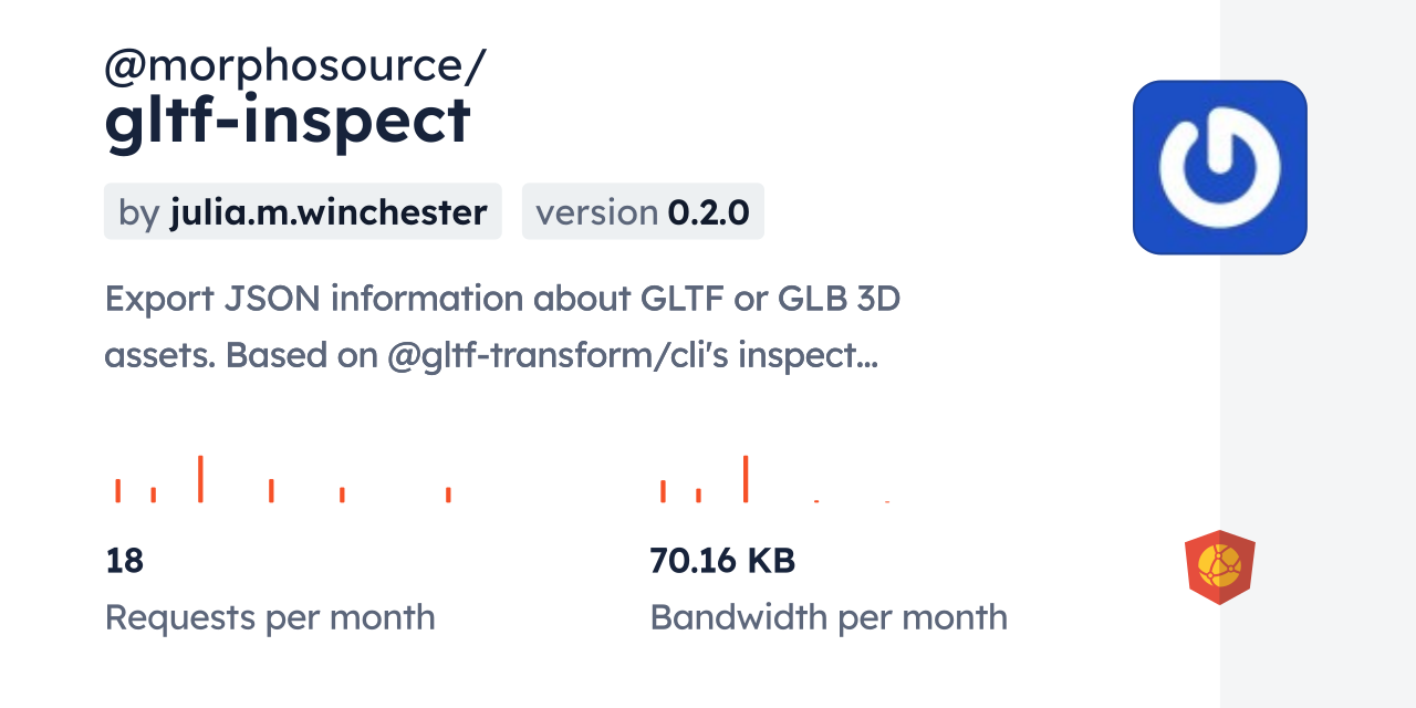 @morphosource/gltf-inspect CDN by jsDelivr - A CDN for npm and GitHub