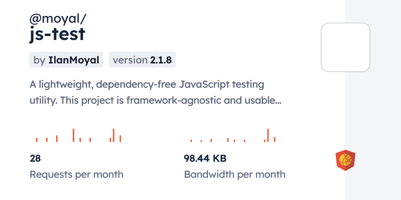 @moyal/js-test CDN by jsDelivr - A CDN for npm and GitHub