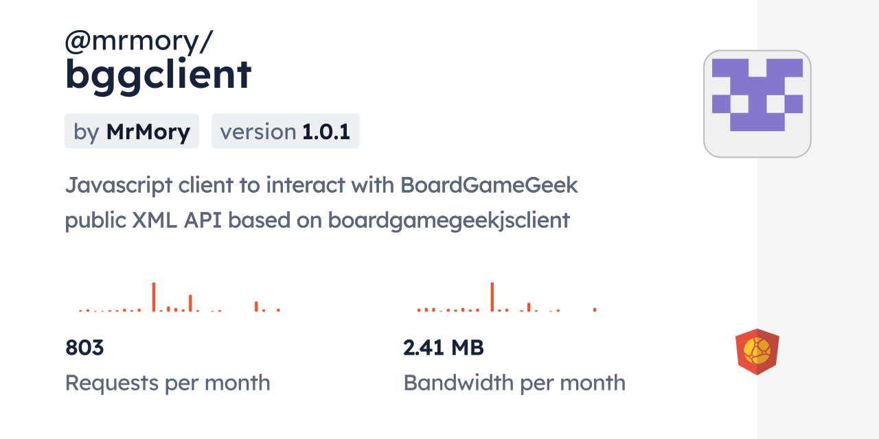 @mrmory/bggclient CDN by jsDelivr - A CDN for npm and GitHub