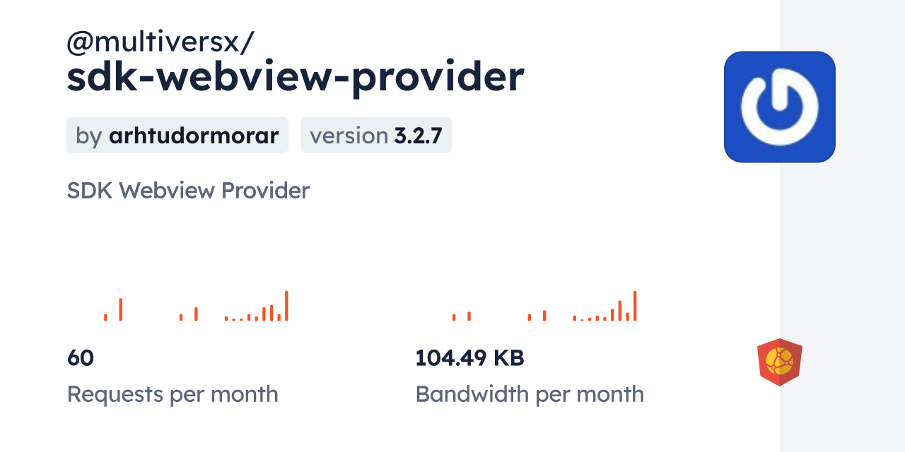 @multiversx/sdk-webview-provider CDN by jsDelivr - A CDN for npm and GitHub