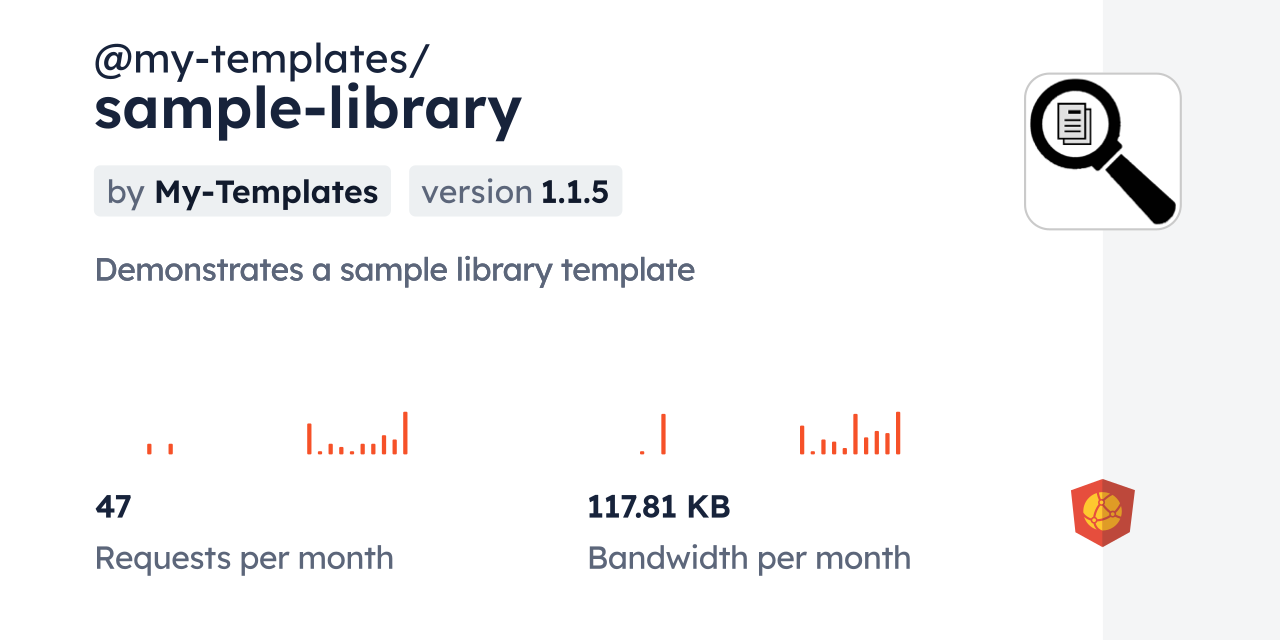 @my-templates/sample-library CDN by jsDelivr - A CDN for npm and GitHub