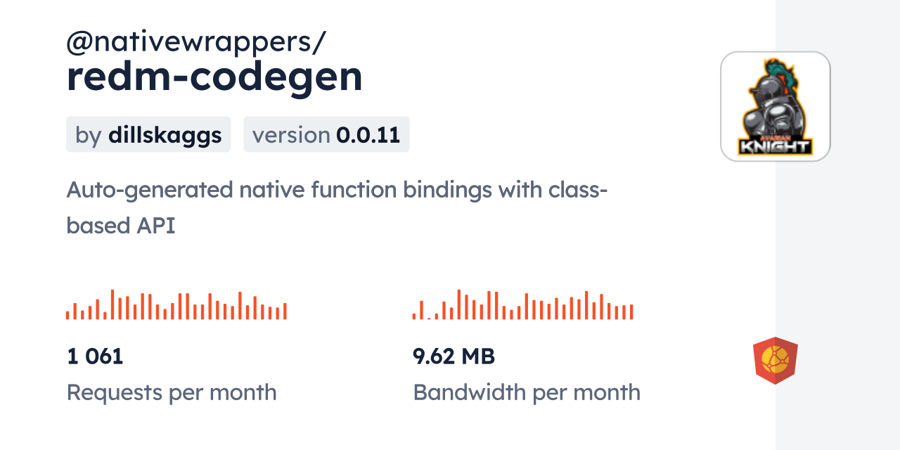 @nativewrappers/redm-codegen CDN by jsDelivr - A CDN for npm and GitHub