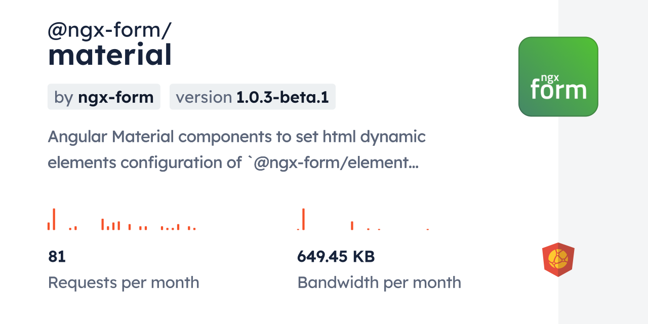 @ngx-form/material CDN by jsDelivr - A CDN for npm and GitHub