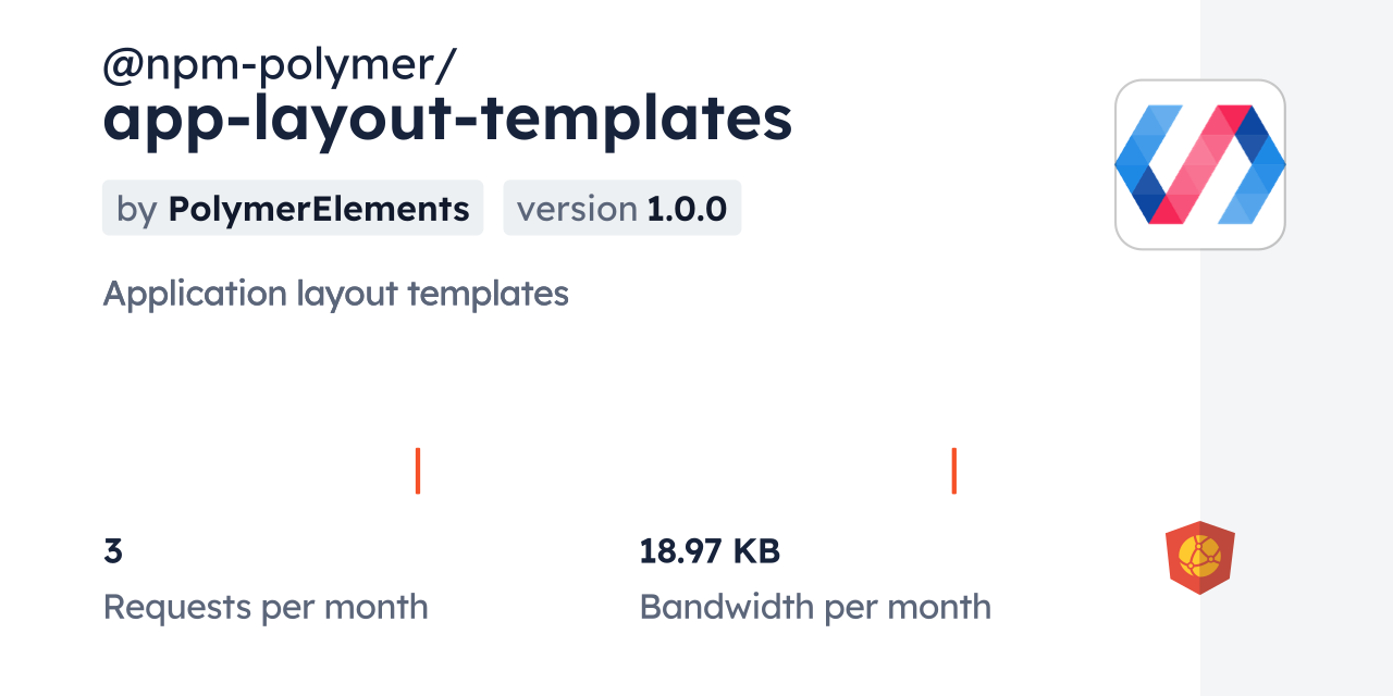 Npm Polymer App Layout Templates Cdn By Jsdelivr A Cdn For Npm And
