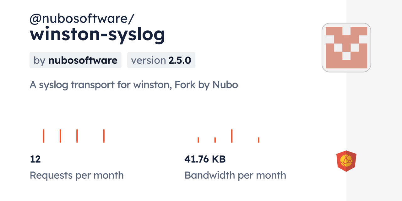 @nubosoftware/winston-syslog CDN by jsDelivr - A CDN for npm and GitHub