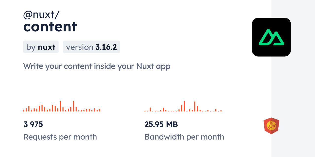 @nuxt/content CDN by jsDelivr - A CDN for npm and GitHub