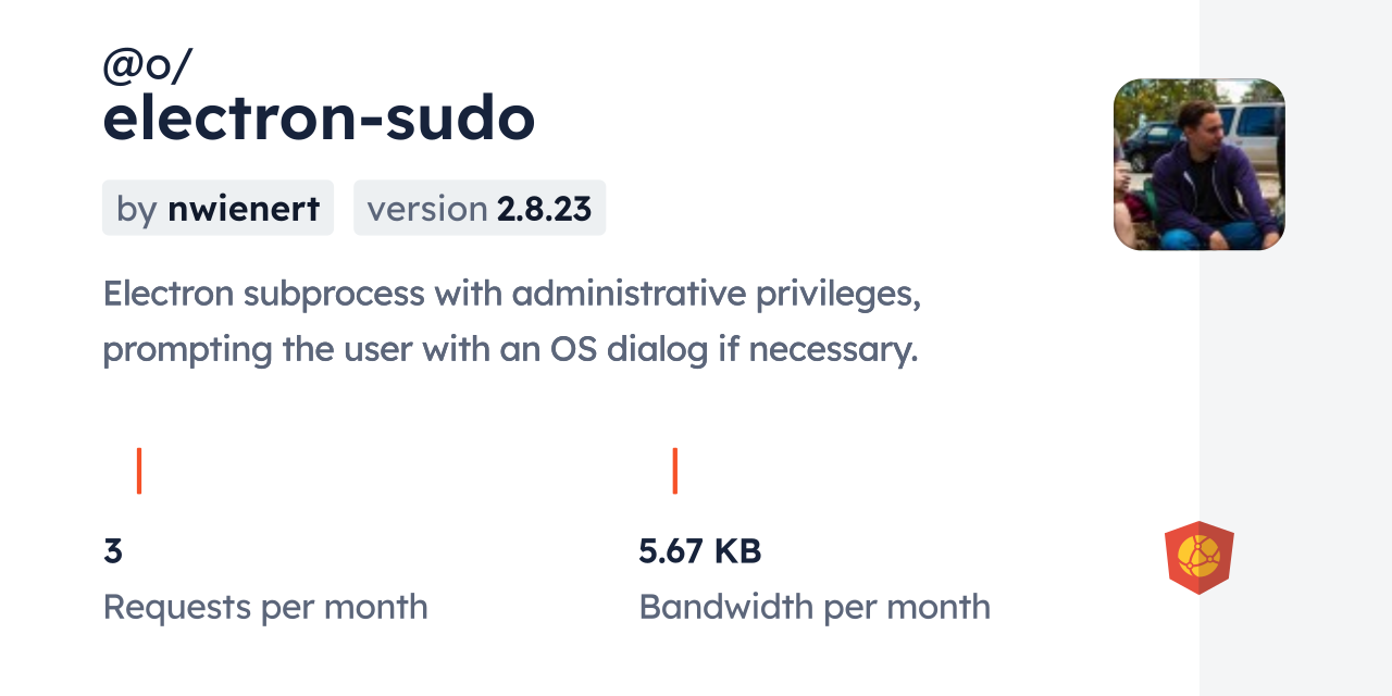 @o/electron-sudo CDN by jsDelivr - A CDN for npm and GitHub