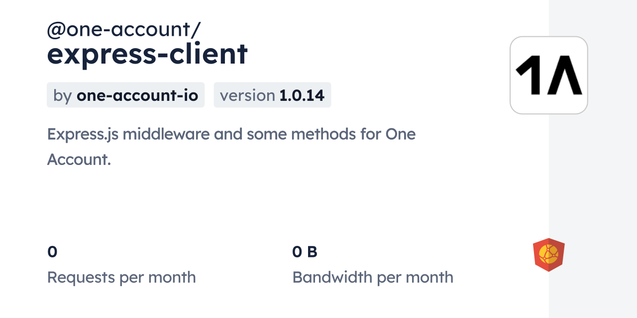 @one-account/express-client CDN by jsDelivr - A CDN for npm and GitHub