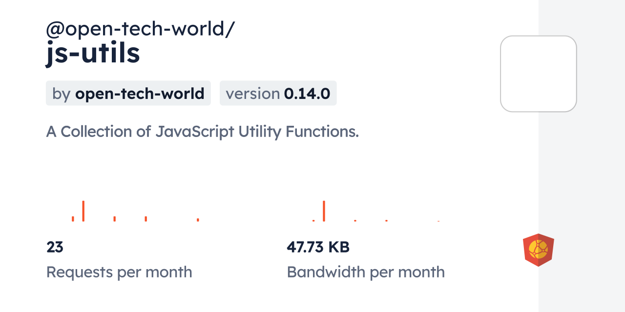 @open-tech-world/js-utils CDN by jsDelivr - A CDN for npm and GitHub