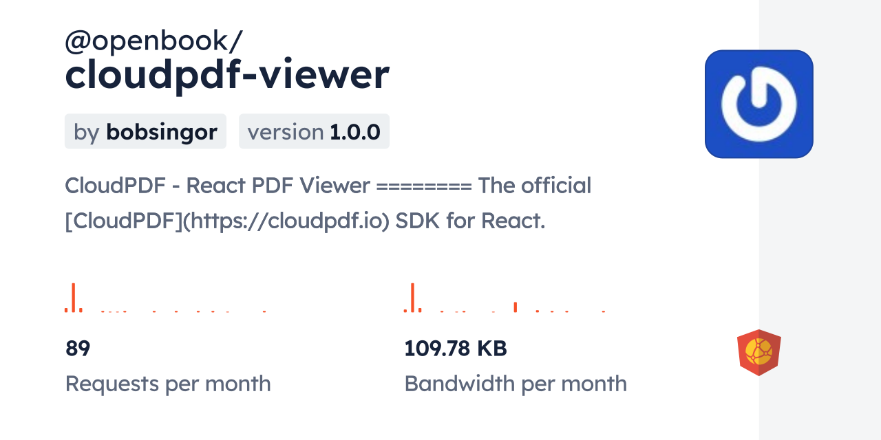 @openbook/cloudpdf-viewer CDN by jsDelivr - A CDN for npm and GitHub