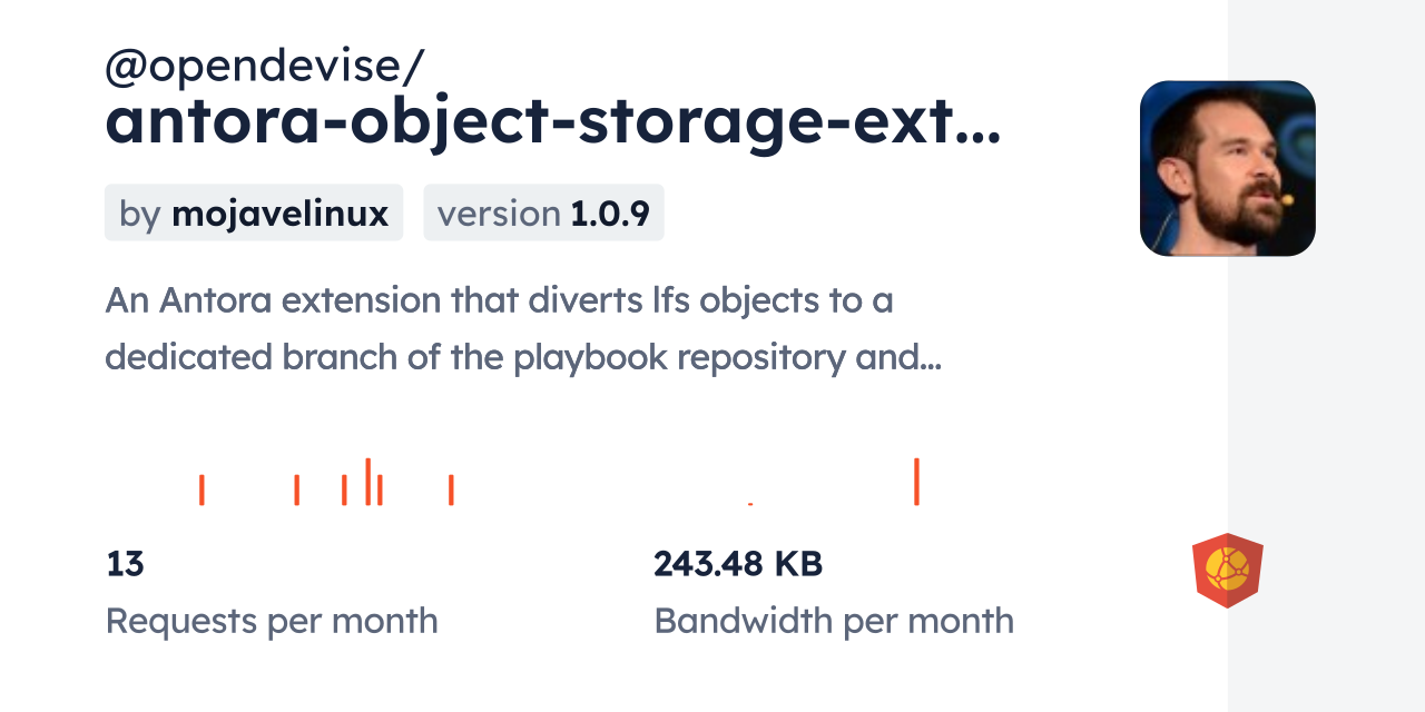 @opendevise/antora-object-storage-extension CDN by jsDelivr - A CDN for ...