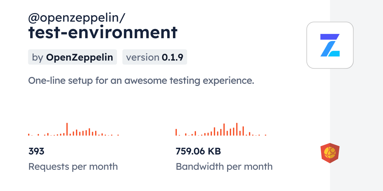 @openzeppelin/test-environment CDN by jsDelivr - A CDN for npm and GitHub