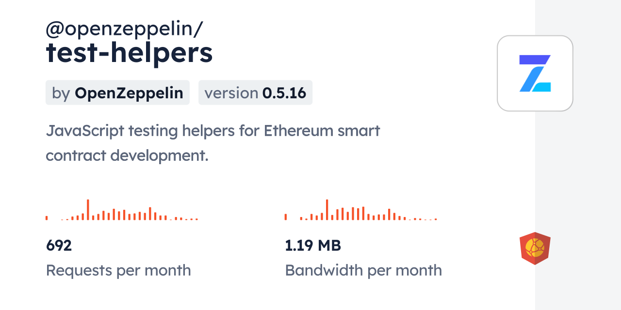 @openzeppelin/test-helpers CDN by jsDelivr - A CDN for npm and GitHub