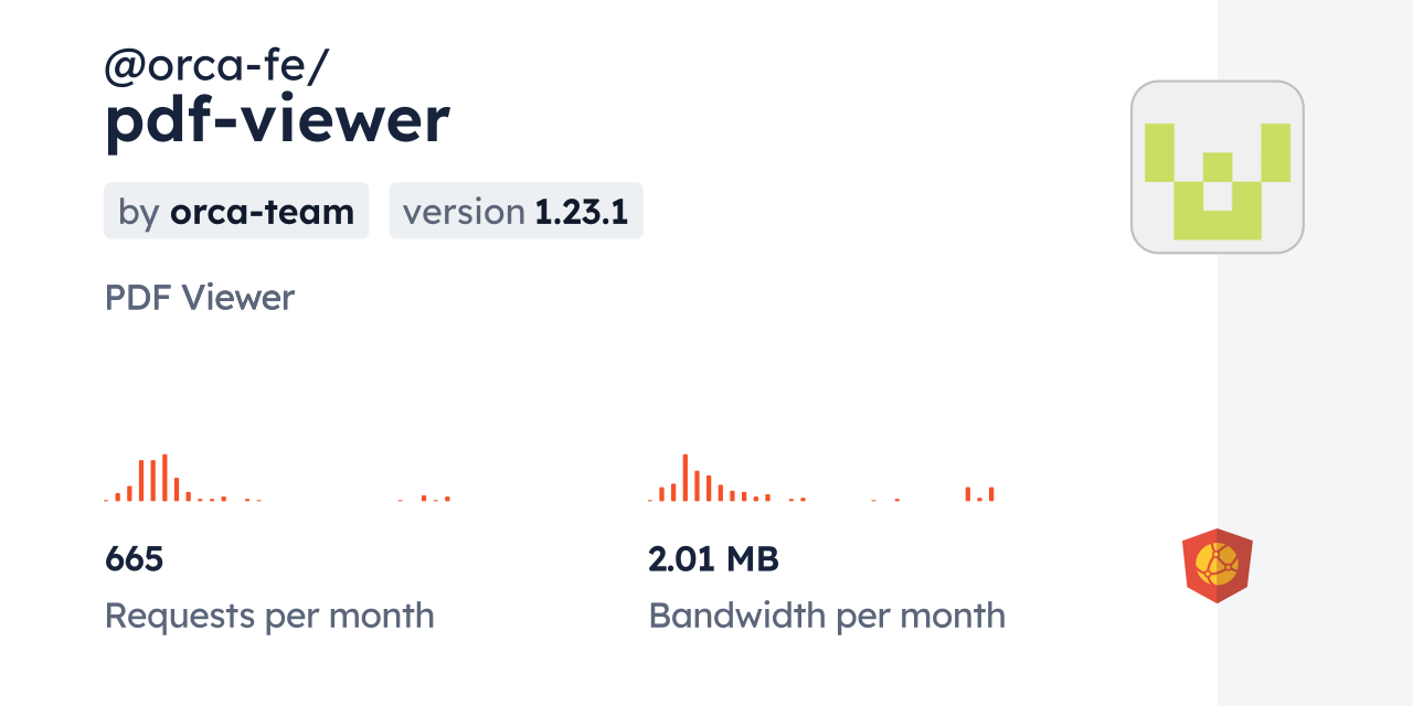@orca-fe/pdf-viewer CDN by jsDelivr - A CDN for npm and GitHub
