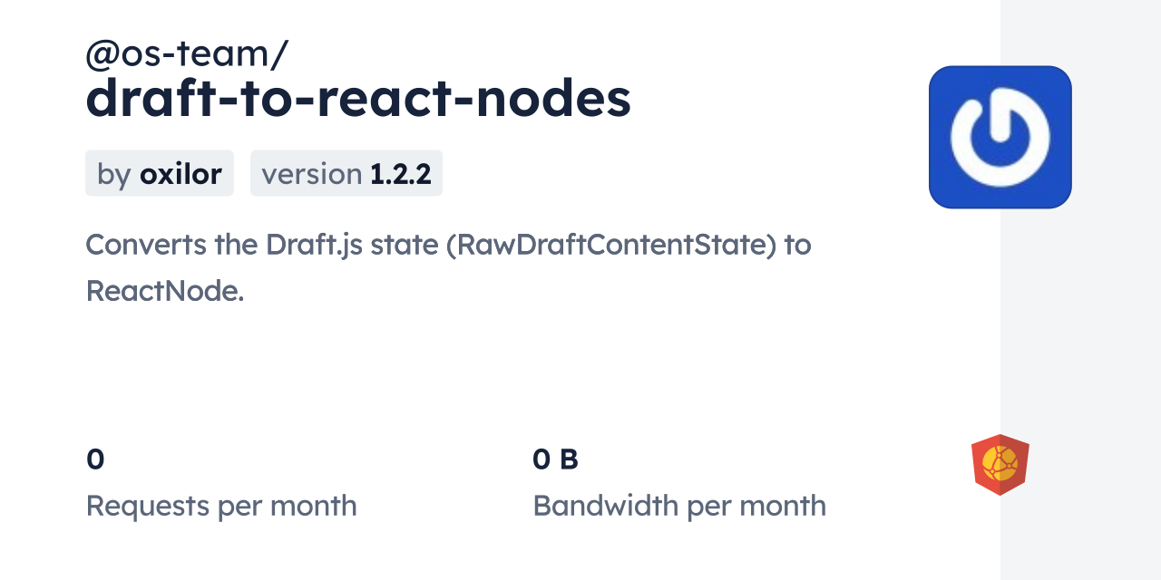 @os-team/draft-to-react-nodes CDN by jsDelivr - A CDN for npm and GitHub