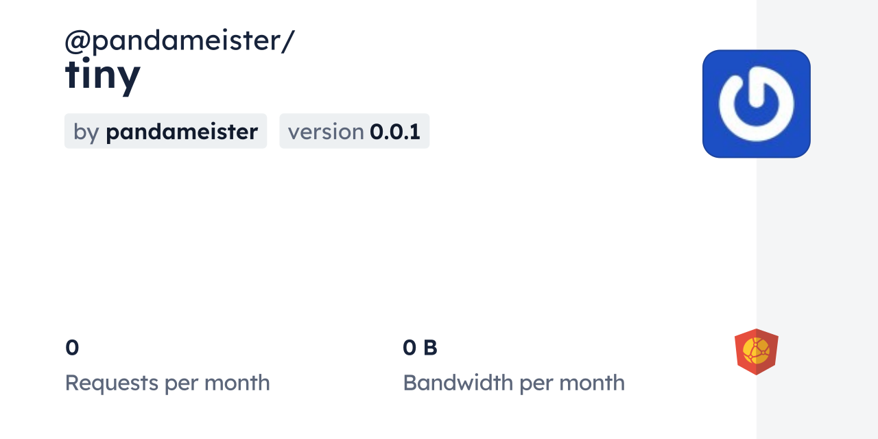 @pandameister/tiny CDN by jsDelivr - A CDN for npm and GitHub