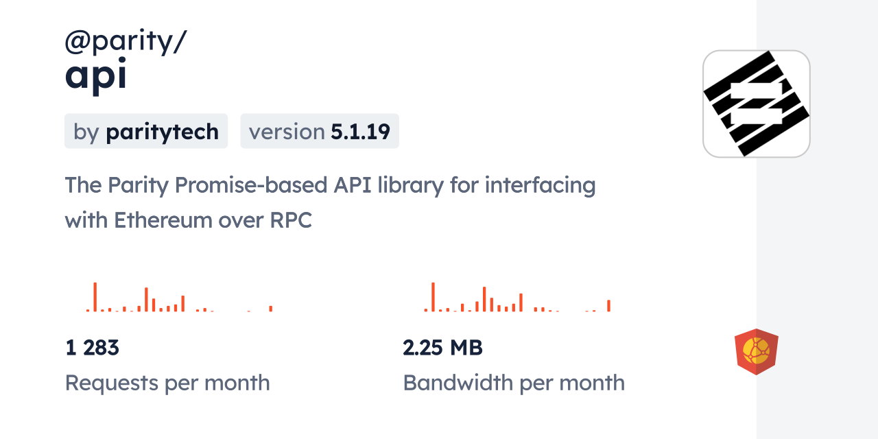 @parity/api CDN by jsDelivr - A CDN for npm and GitHub