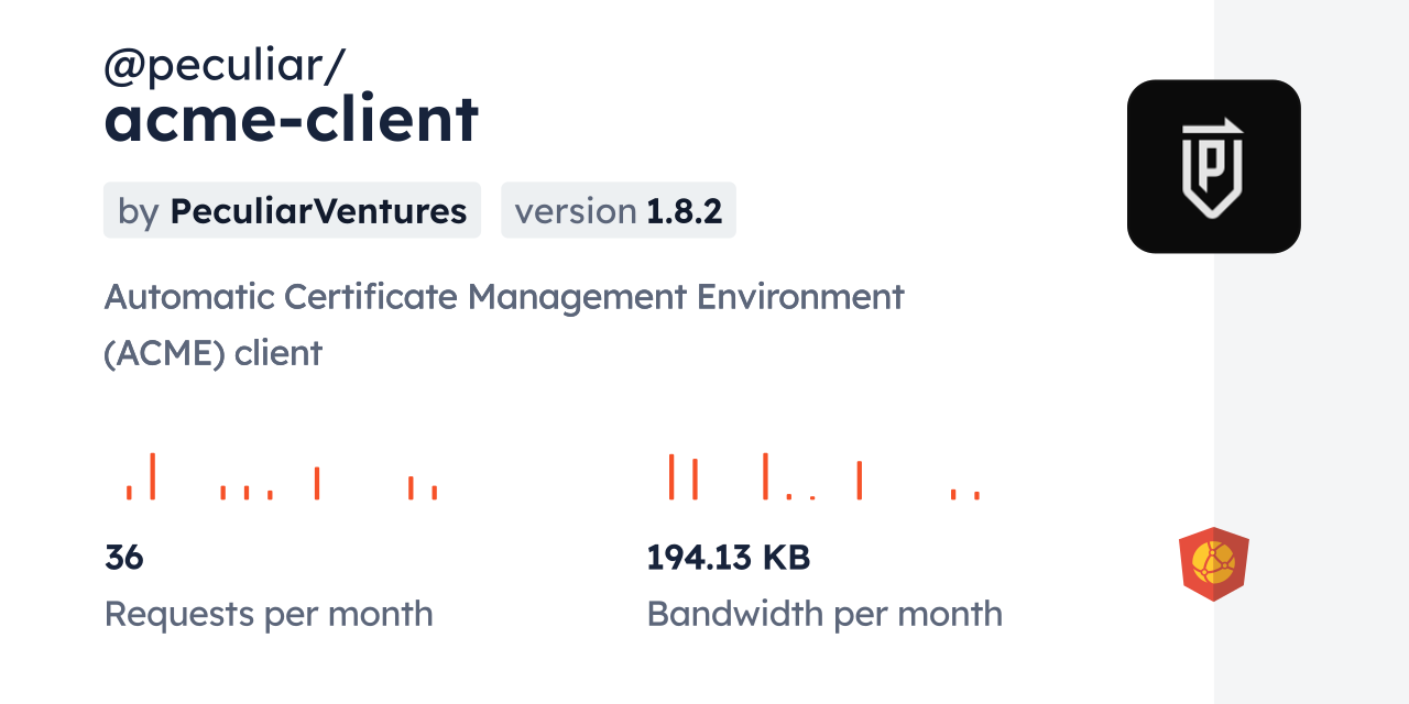 @peculiar/acme-client CDN by jsDelivr - A CDN for npm and GitHub
