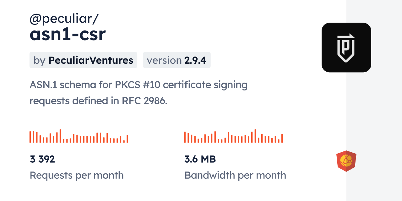 @peculiar/asn1-csr CDN by jsDelivr - A CDN for npm and GitHub