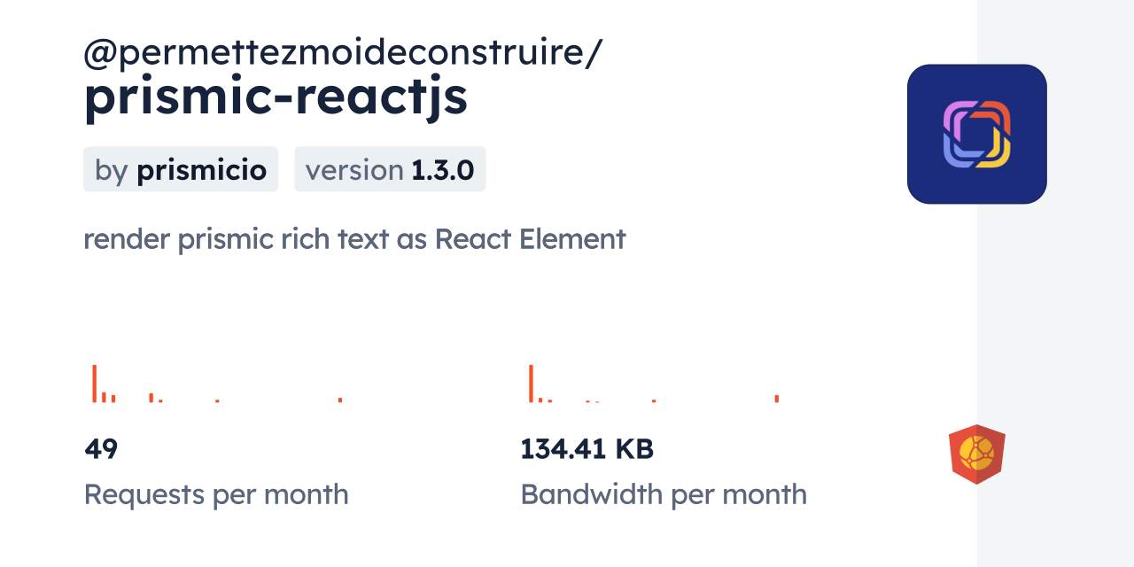 @permettezmoideconstruire/prismic-reactjs CDN by jsDelivr - A CDN for ...
