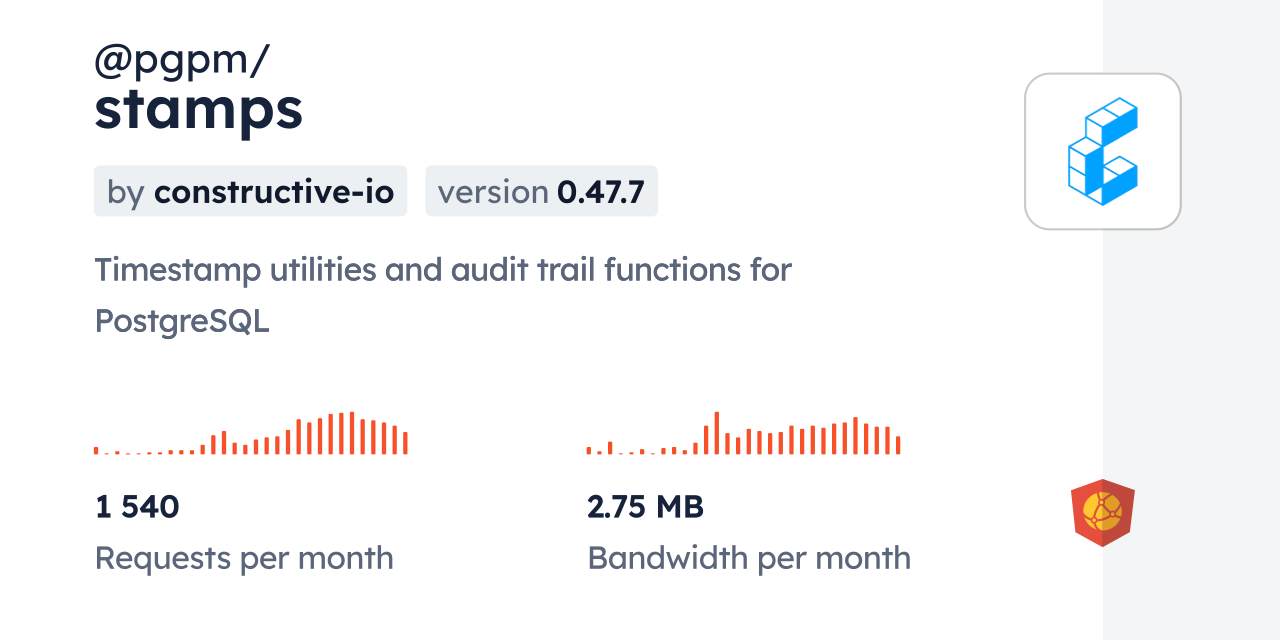 @pgpm/stamps CDN by jsDelivr - A CDN for npm and GitHub
