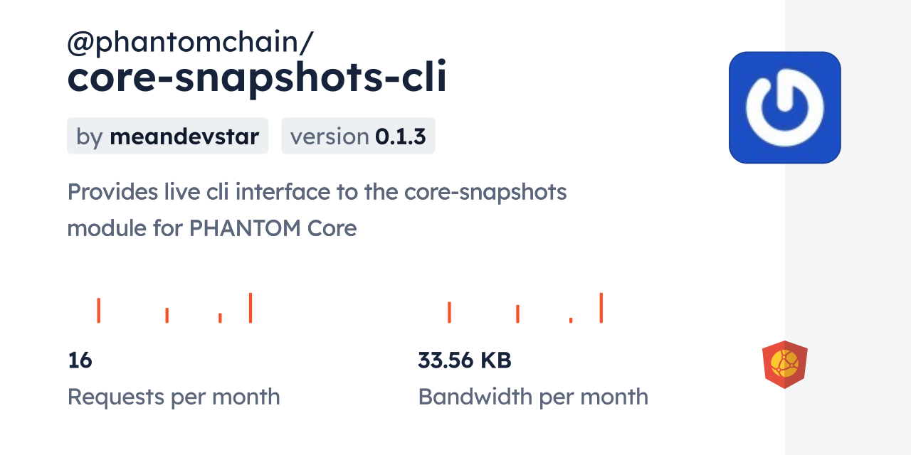 @phantomchain/core-snapshots-cli CDN by jsDelivr - A CDN for npm and GitHub