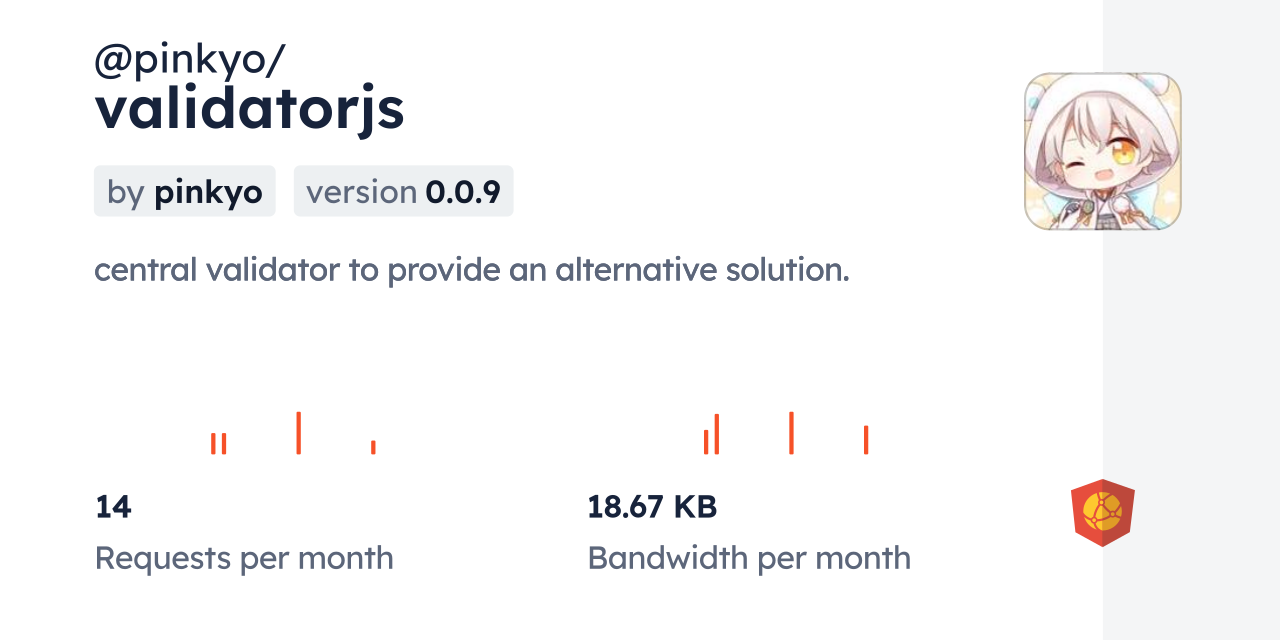 @pinkyo/validatorjs CDN by jsDelivr - A CDN for npm and GitHub